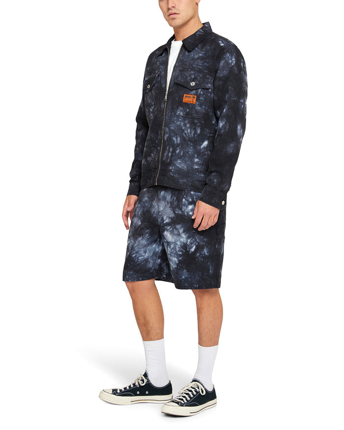 Ortiz Tie Dye Jacket - Anthracite, view 3|Model