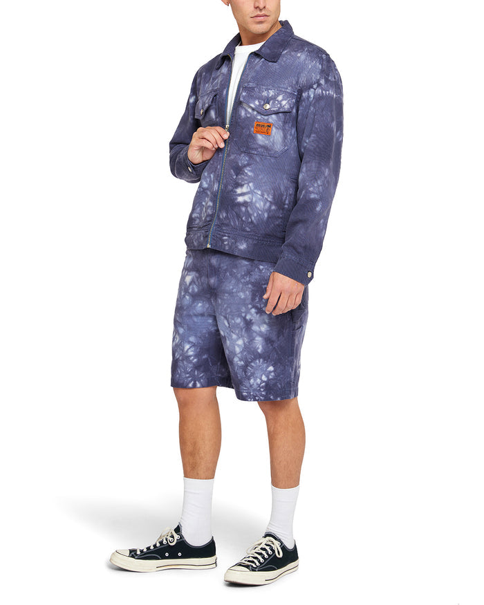 Ortiz Tie Dye Jacket - Indigo, view 3|Model