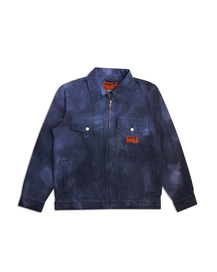 Ortiz Tie Dye Jacket - Indigo, view 4|Flatlay