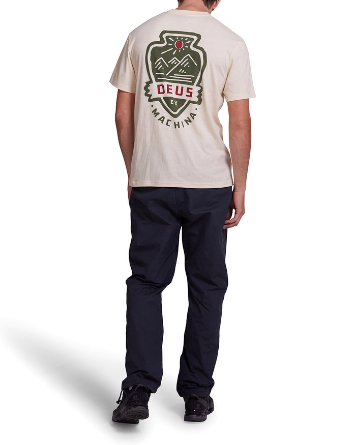 Out Doors Tee - Dirty White, view 2|Model