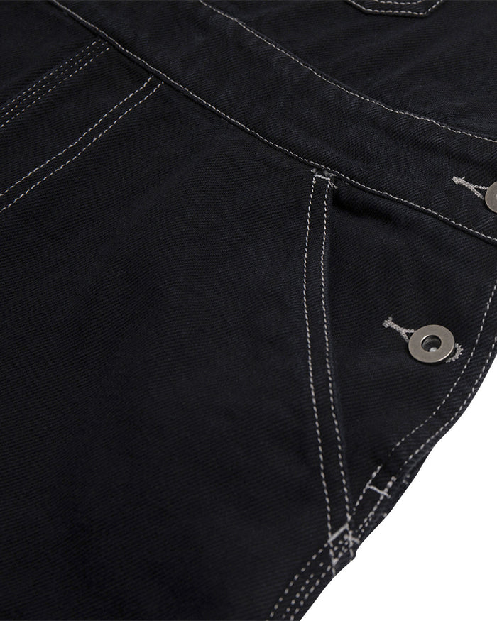 Overall Dress (Relaxed Fit) - Black, view 5|Flatlay