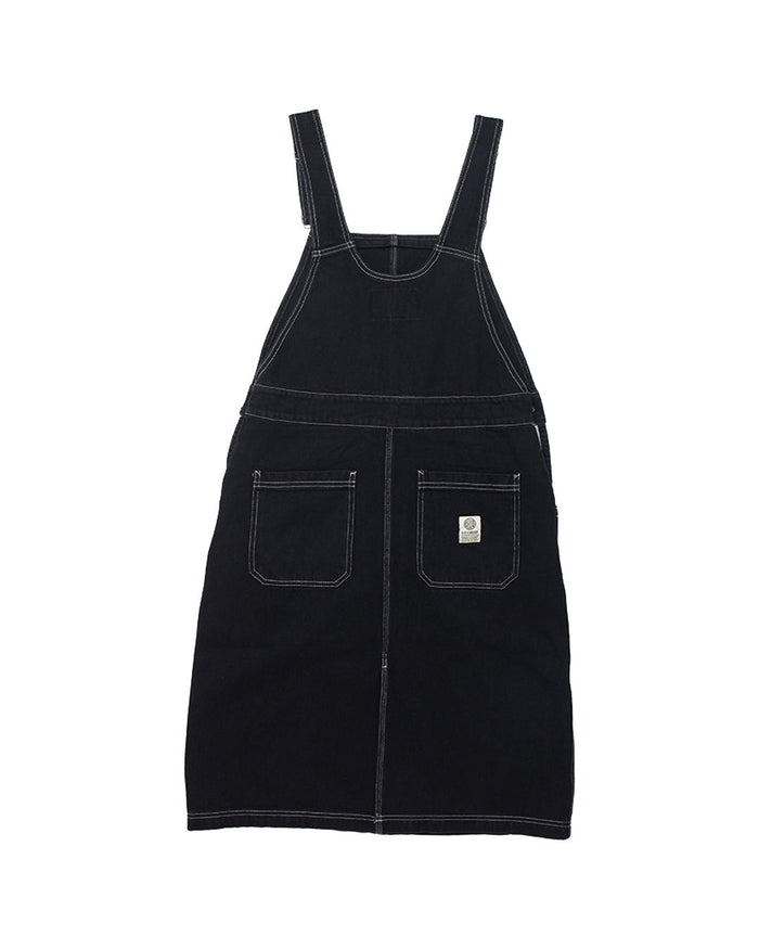 Overall Dress (Relaxed Fit) - Black, view 7|Flatlay
