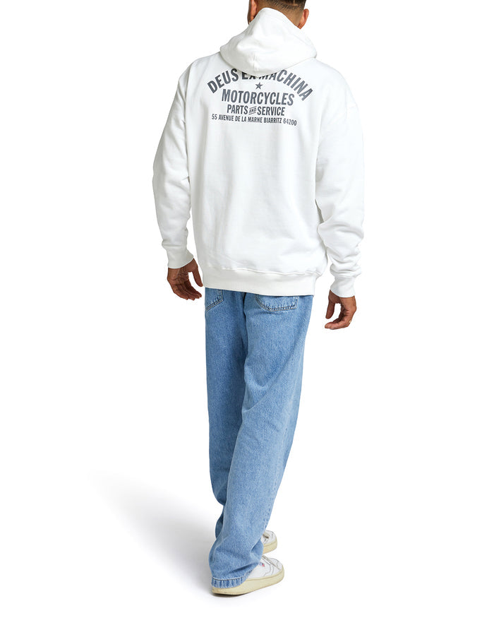 Oversized Biarritz Hoodie - Vintage White, view 2
