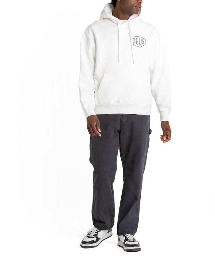 Oversized Seoul Hoodie - Vintage White, view 2|Model