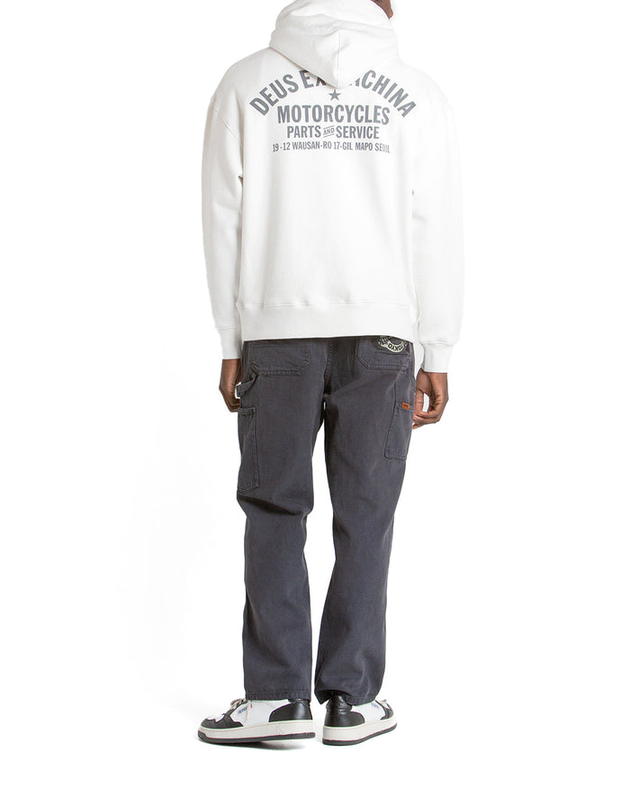 Oversized Seoul Hoodie - Vintage White, view 4|Model