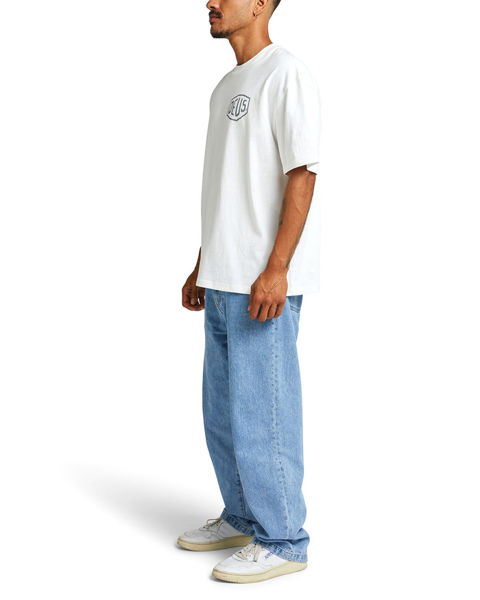 Oversized Tokyo Tee - Vintage White, view 3|Model