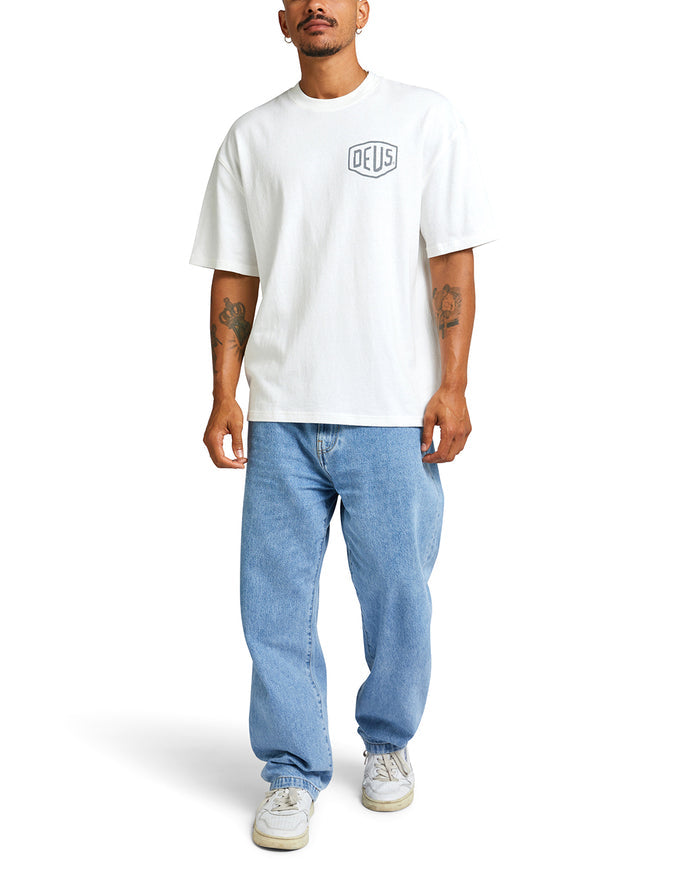 Oversized Tokyo Tee - Vintage White, view 4|Model