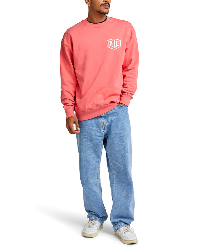 Oversized Venice Crew - Red Rose, view 4|Model