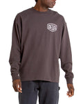 Oversized Venice Long Sleeve Tee - Anthracite, view 1|Model