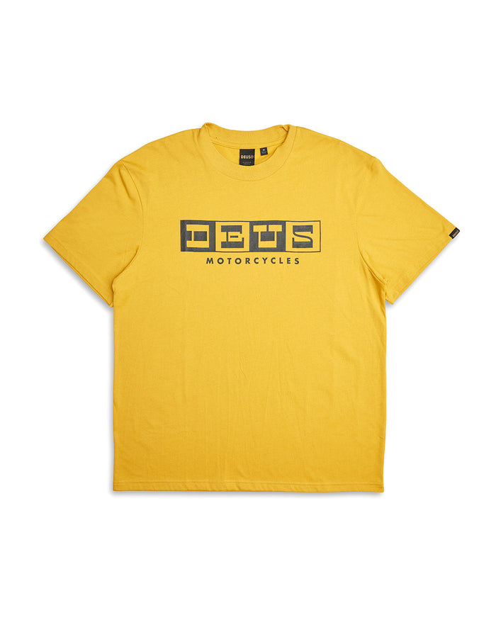 Overturn Tee - Mimosa Gold, view 5|Flatlay