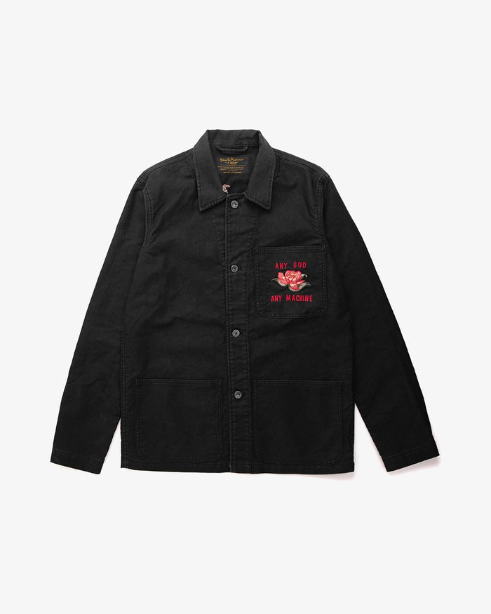P-41 Overshirt - Black, view 4|Flatlay