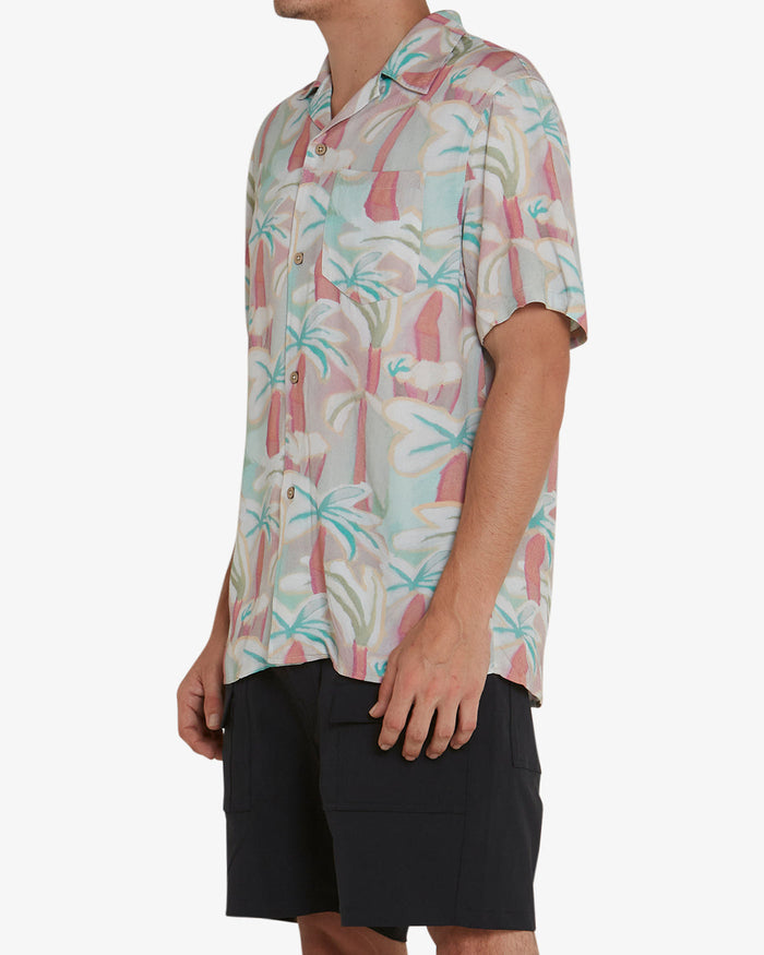 Palms Shirt - Sea Foam, view 3