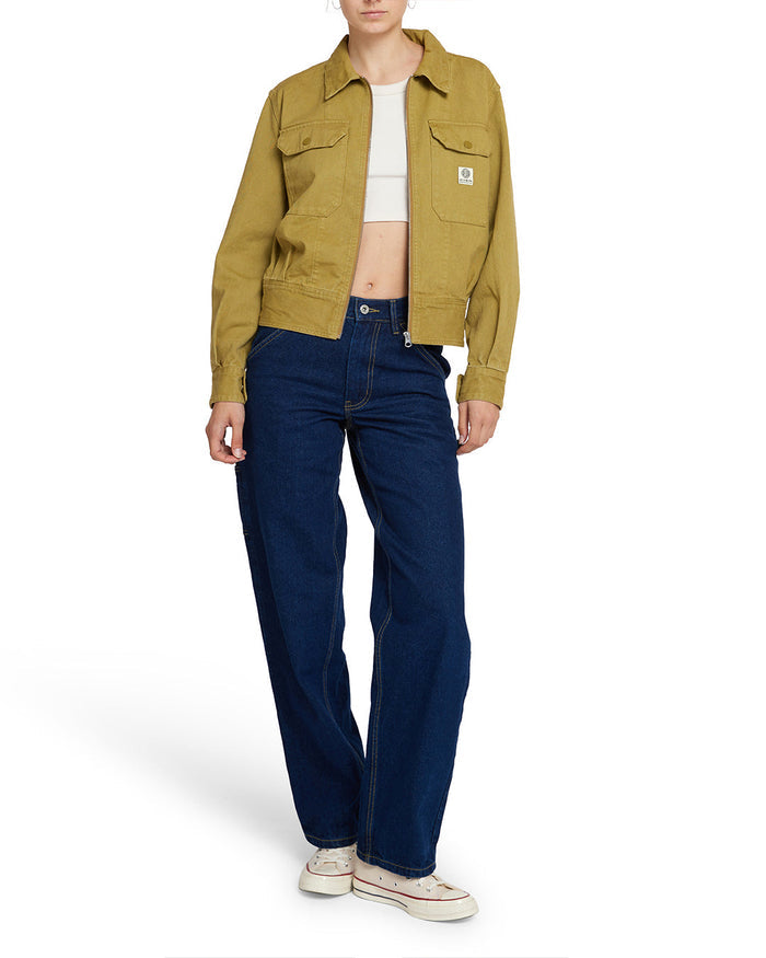 Paloma Jacket - Ecru Olive, view 4|Model