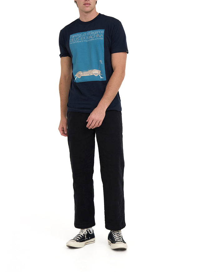 Parking Lot Tee - Navy, view 3|Model