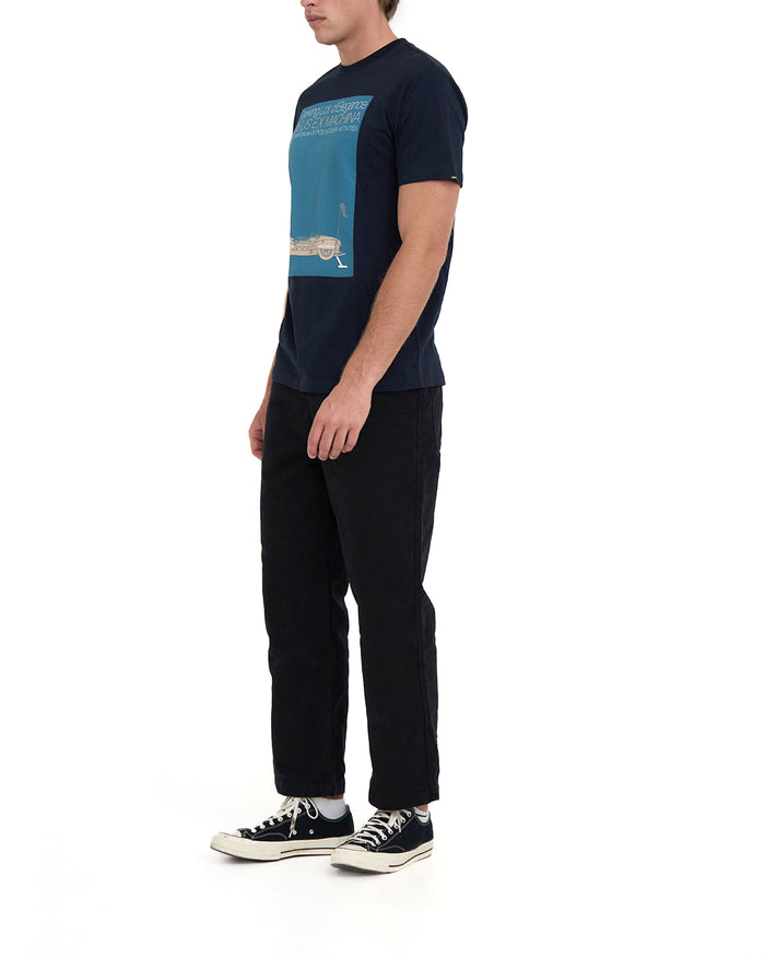 Parking Lot Tee - Navy, view 4|Model