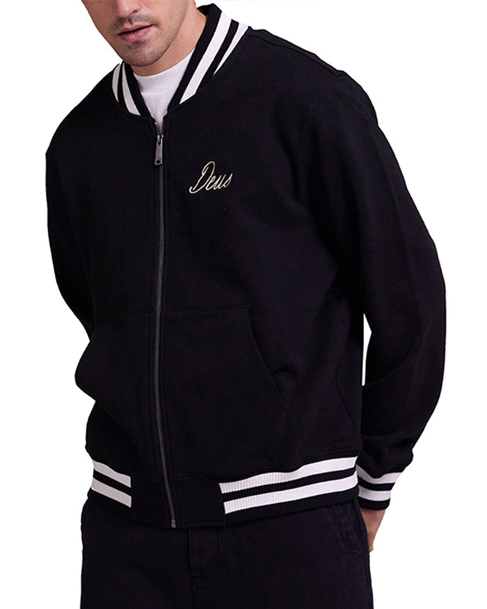 Patron Fleece Bomber - Black, view 1|Model