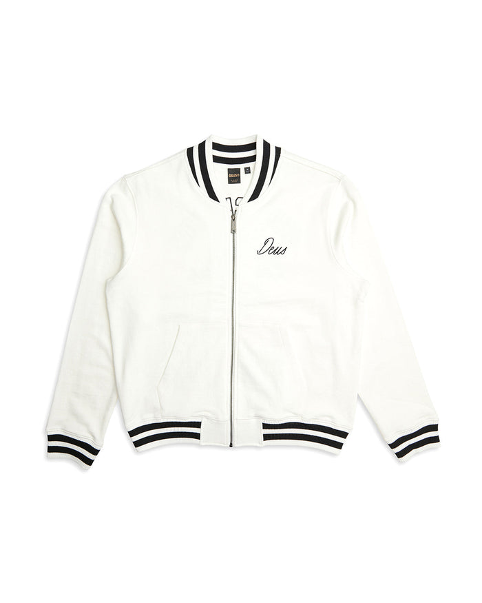 Patron Fleece Bomber - Vintage White, view 5|Flatlay