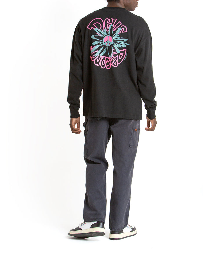 Piece Of Scrap Long Sleeve Tee - Black, view 2|Model