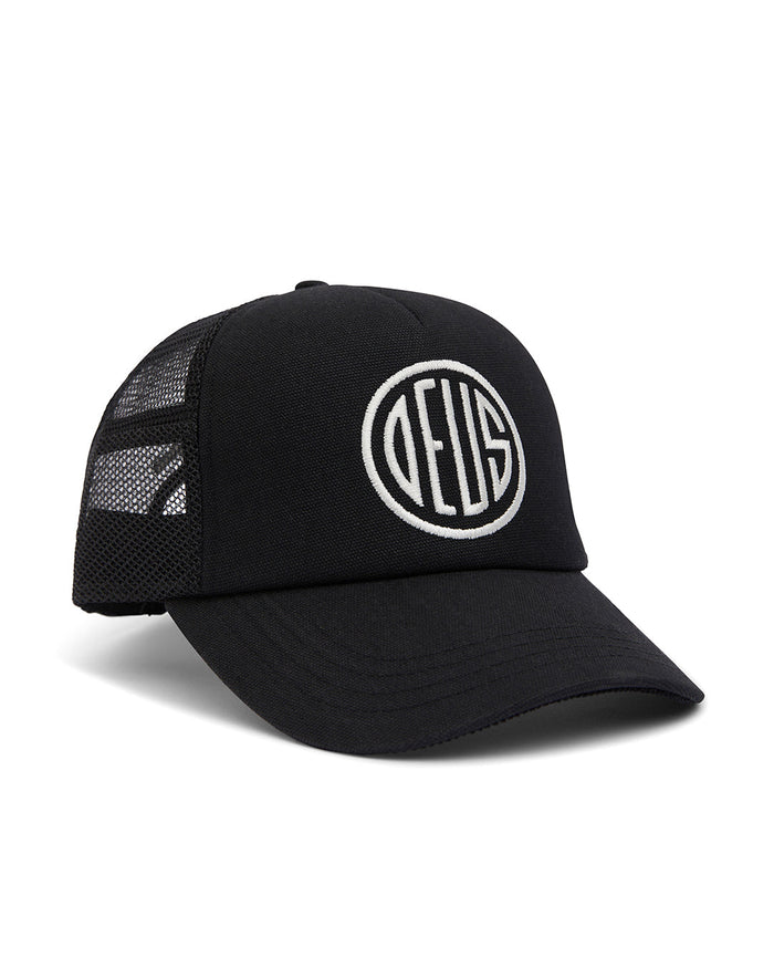 Pill Trucker - Black, view 1|Flatlay