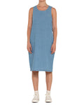 Piri Dress - Indigo Blue Chambray, view 1|Model