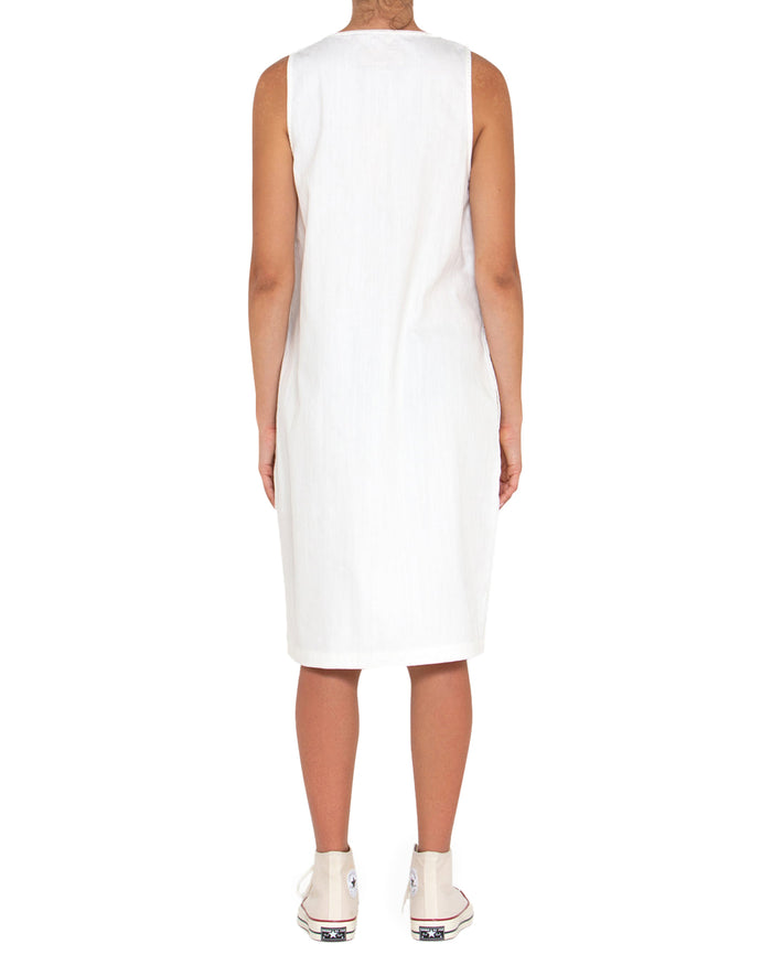 Piri Dress - Vintage White Chambray, view 2|Model