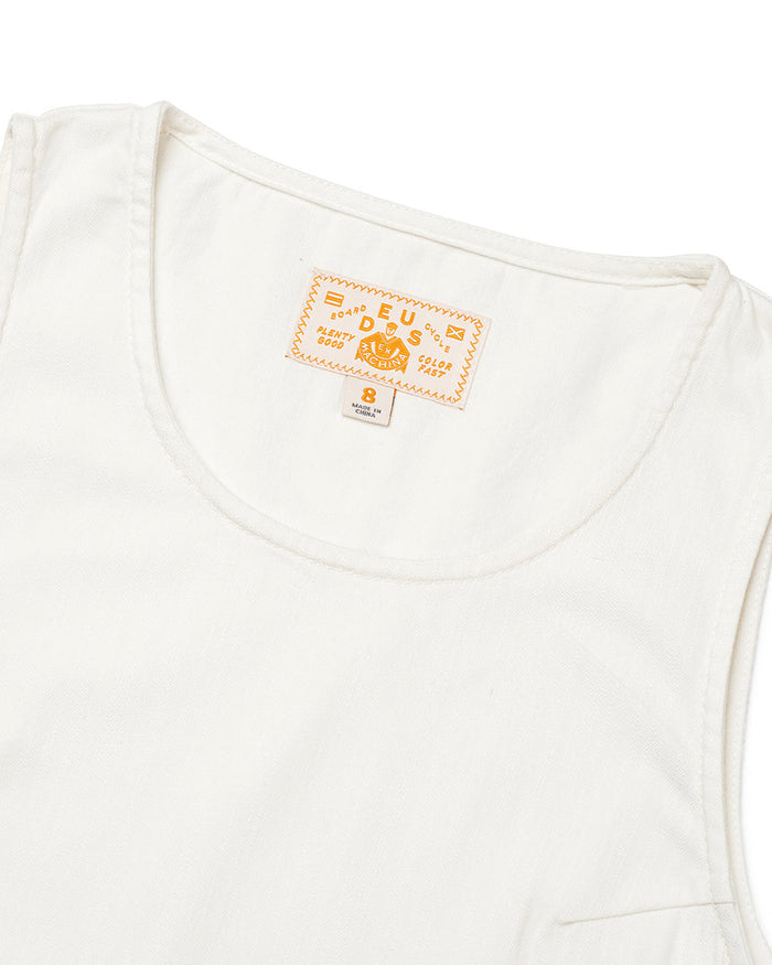 Piri Dress - Vintage White Chambray, view 5|Flatlay