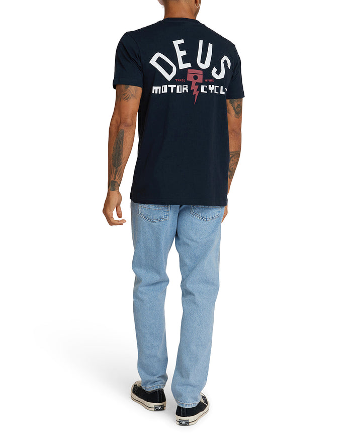 Pisstin Tee - Navy, view 2|Model