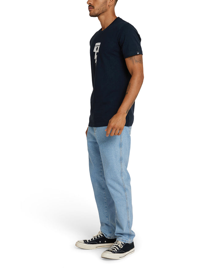 Pisstin Tee - Navy, view 3|Model