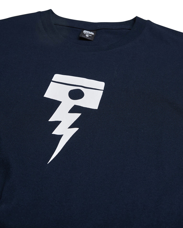 Pisstin Tee - Navy, view 7|Flatlay