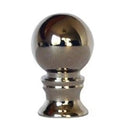 Polished Nickel Mini Ball Finial - 1¼" h
