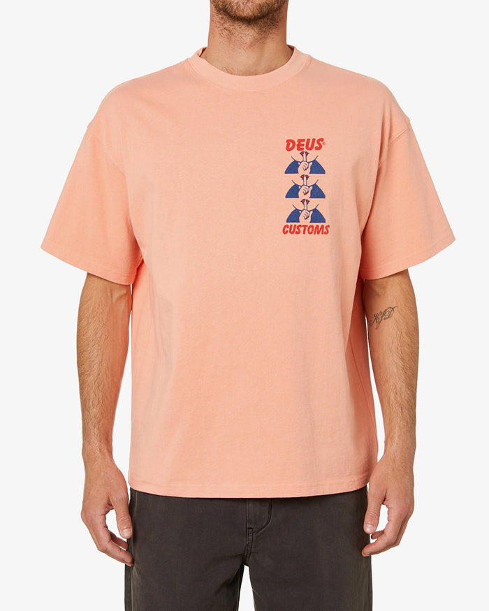 Posy Tee (Oversized Fit) - Sunkist Orange, view 1|Model