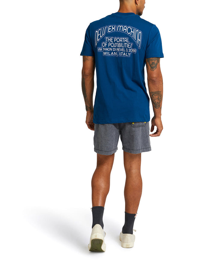 Pots Tee - Blue Opal, view 2|Model