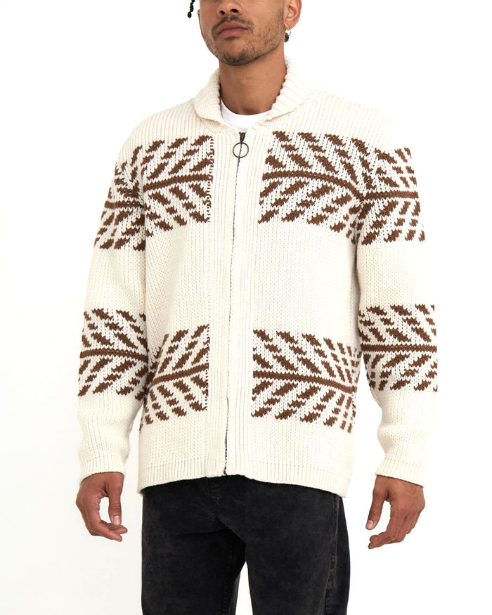Prime Cardigan - Natural, view 1|Model