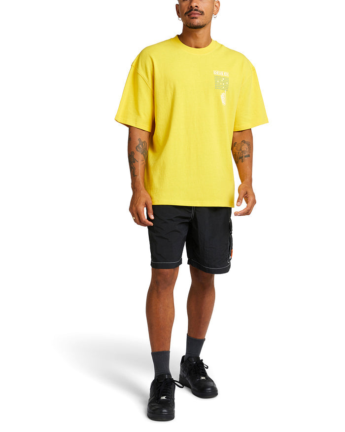 Primitive Learning Tee - Cyber Yellow, view 1|Model