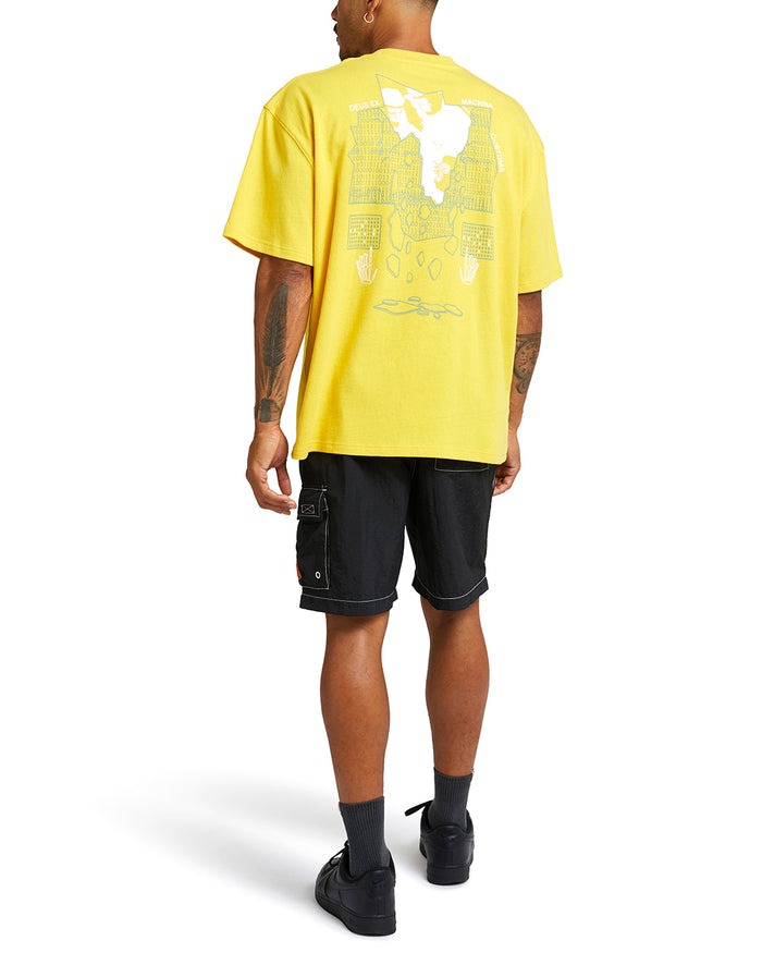 Primitive Learning Tee - Cyber Yellow, view 2|Model