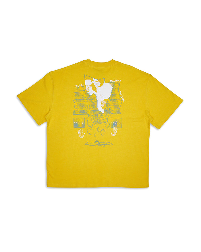 Primitive Learning Tee - Cyber Yellow, view 5|Flatlay