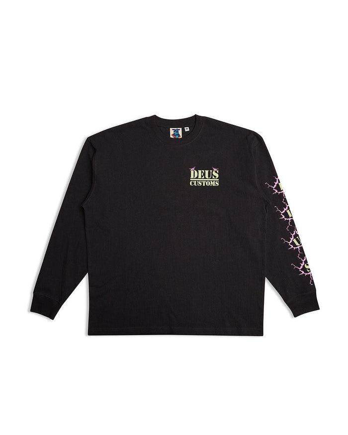 Pub Nuisance Long Sleeve Tee - Anthracite, view 4|Flatlay