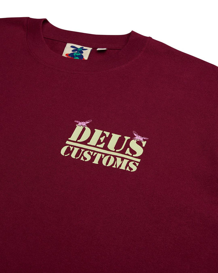 Pub Nuisance Long Sleeve Tee - Rhodo, view 7|Flatlay