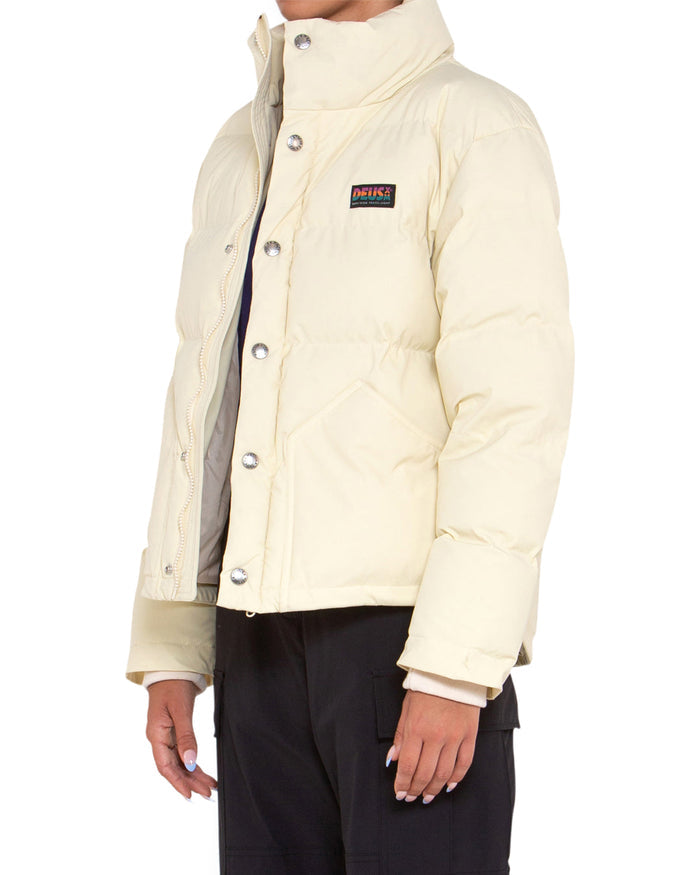 Puffer Jacket - Bone White, view 4|Model