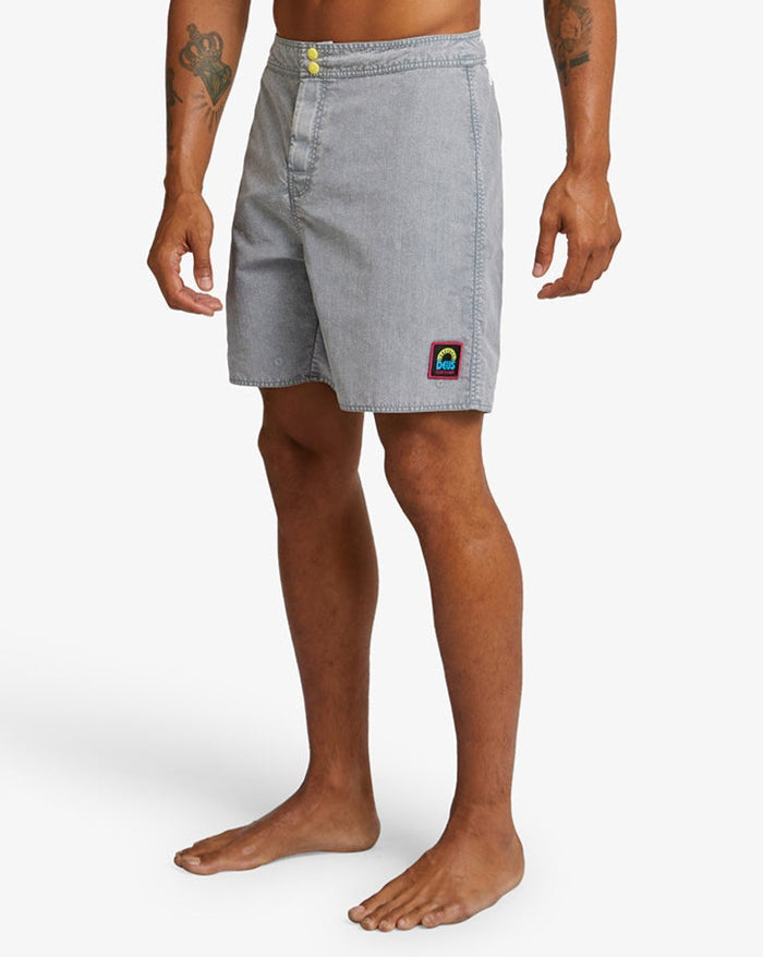 Pulse Acid Boardshort - Light Grey, view 1|Model