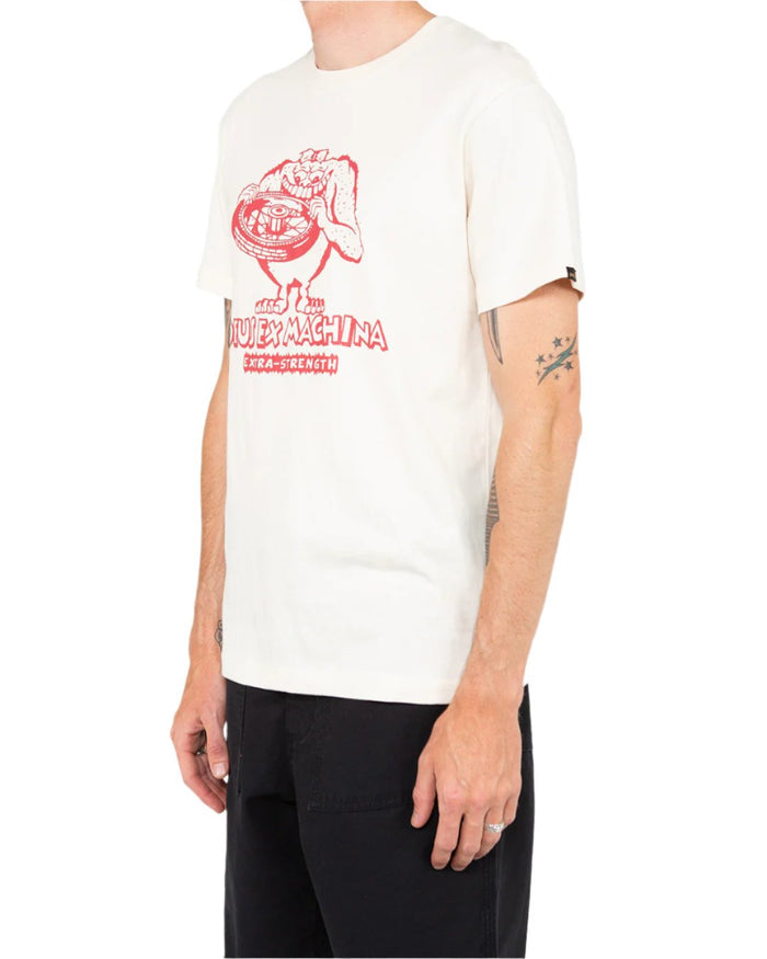 Rat Finx Tee - Dirty White, view 3|Model