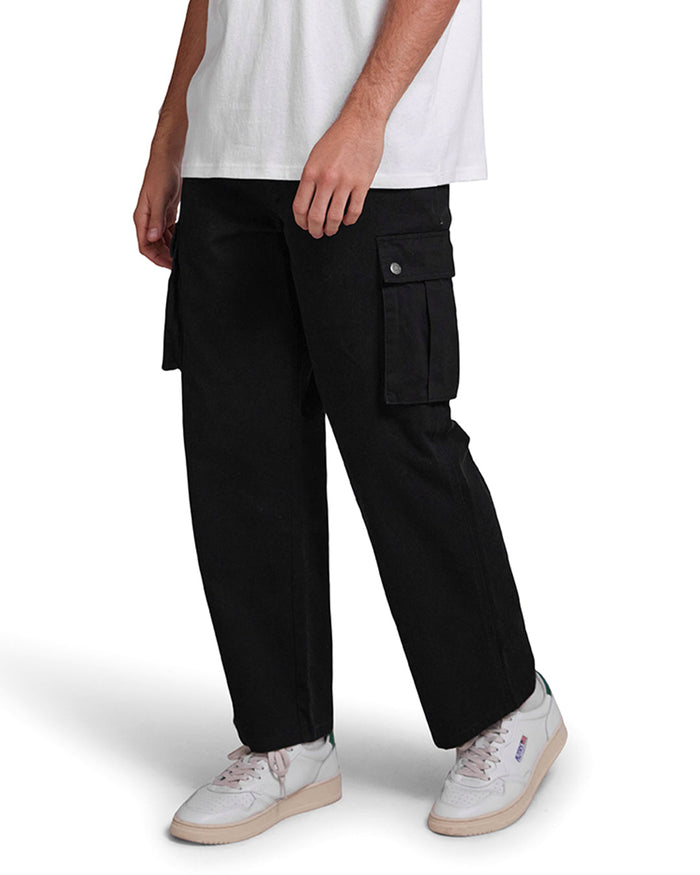 Records Cargo Pant - Black, view 1|Model