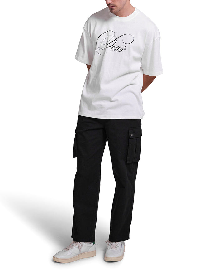 Records Cargo Pant - Black, view 3|Model