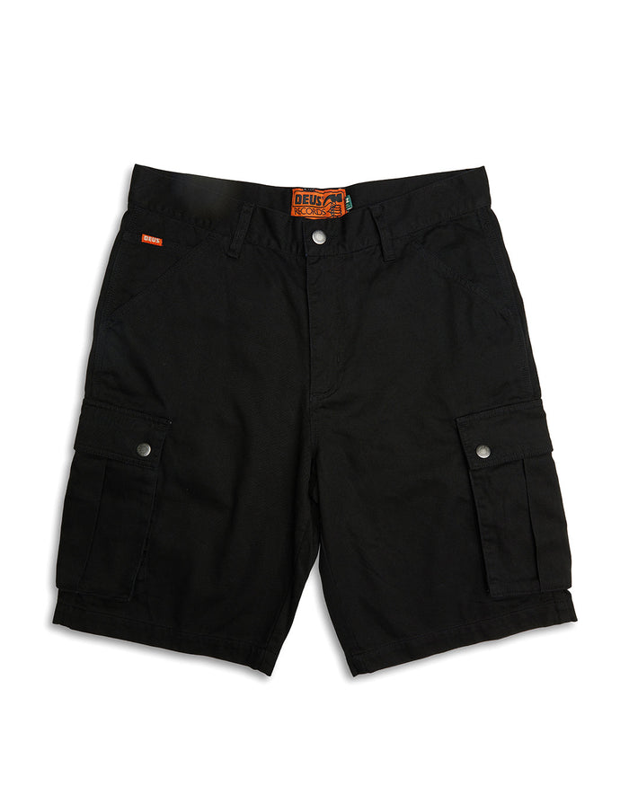 Records Cargo Short - Black, view 5|Flatlay