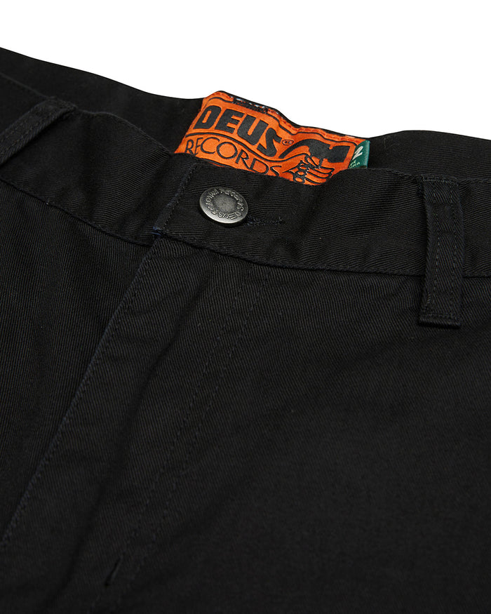 Records Cargo Short - Black, view 7|Flatlay