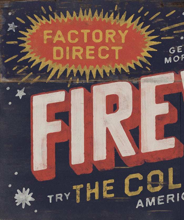 Road Trip Attractions #5 - Factory Direct Fireworks by Head West Studio