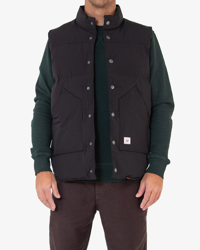 Robson Padded Vest (Regular Fit) - Black, view 6