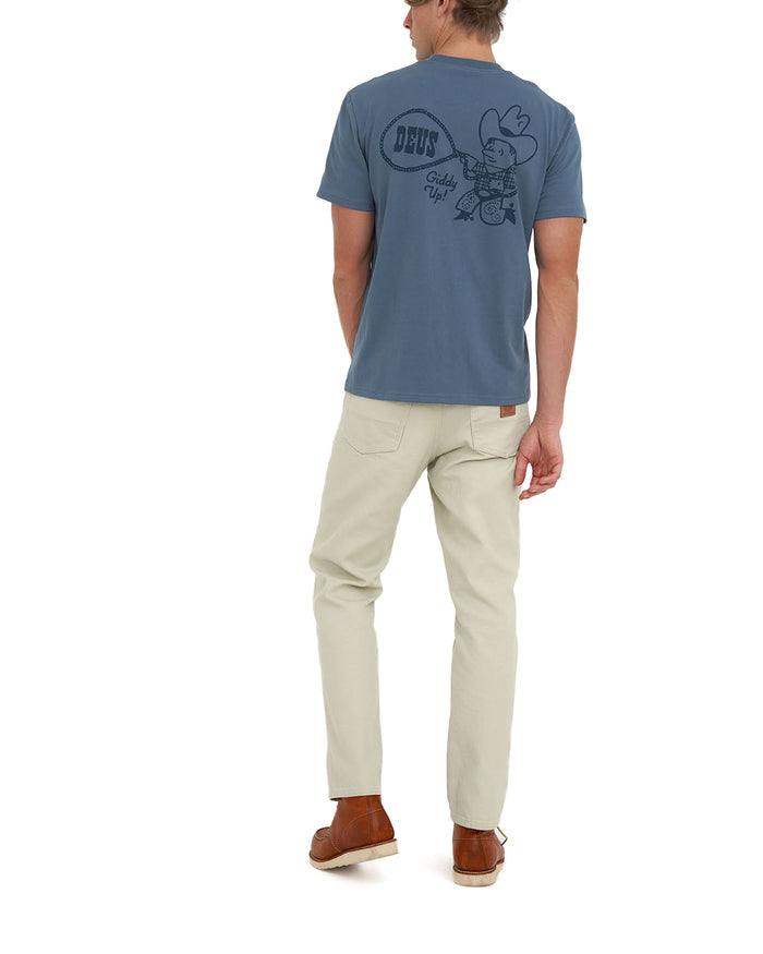 Ropeburn Tee - Bluestone, view 2|Model