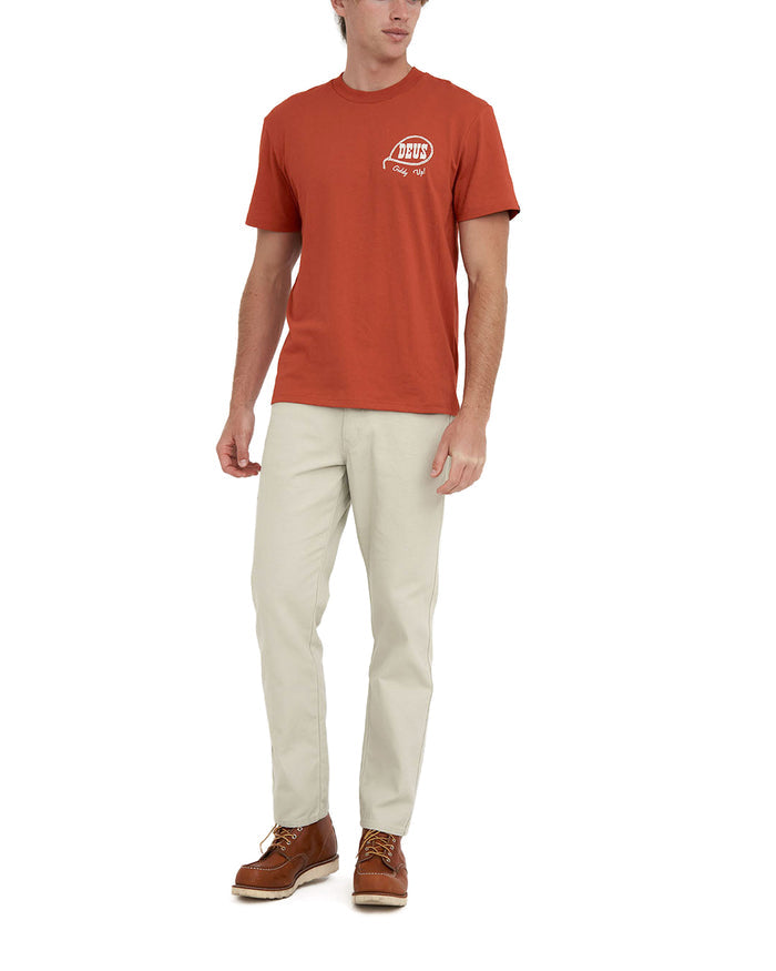 Ropeburn Tee - Red Clay, view 4|Model