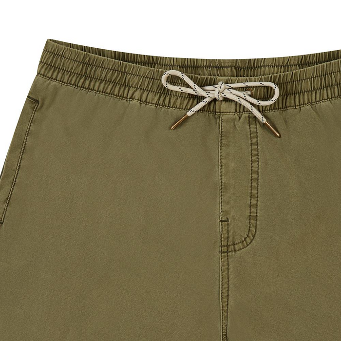 Sandbar Solid Garment Dye Boardshort - Dark Olive, view 3